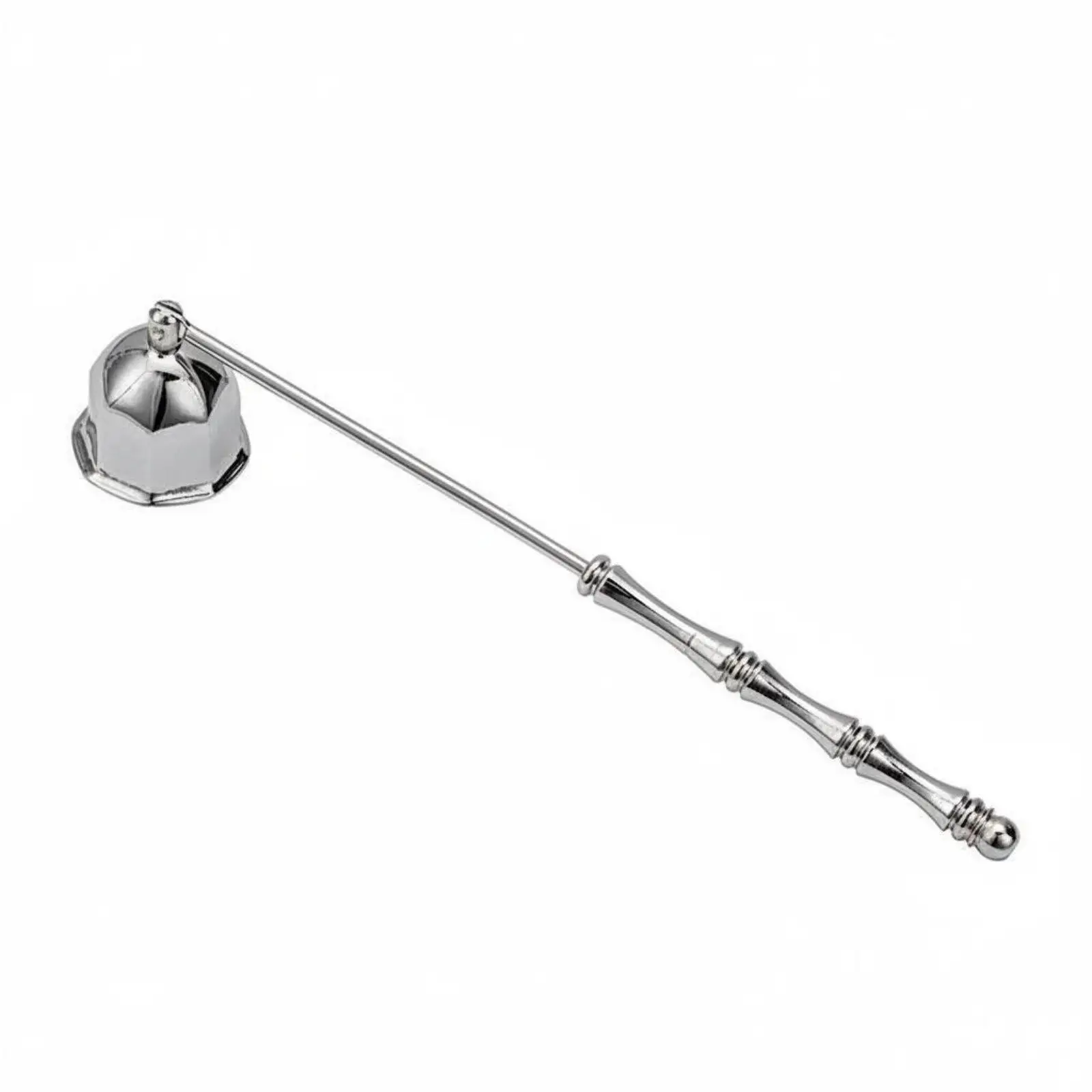 Octagonal Flame Electroplated Finish Candle Stainless Steel Bell Candle Wick Smother for Enthusiasts, Meditation Studio