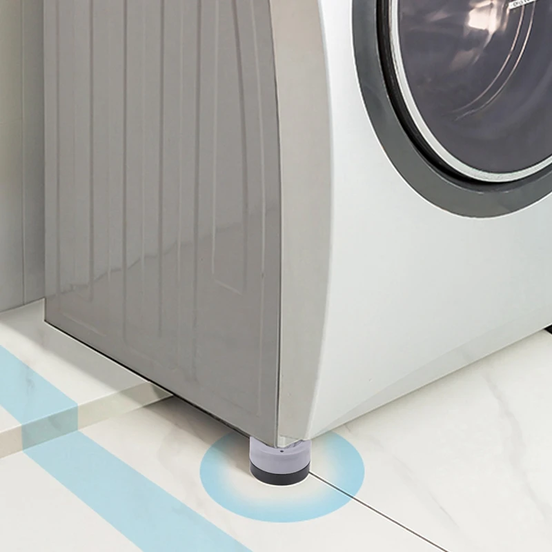 AB51 4 Pcs/Set Anti-Vibration Pads Rubber Noise Reduction Vibration Anti-Walk Foot Mount For Washer And Dryer Adjustable Height