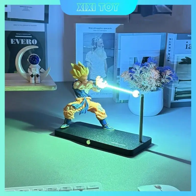 

Dragon Ball Son Goku Night Light Anime Touch Kamehameha MagneticCreative Desk Decoration Cool Model Doll Boys Gifts