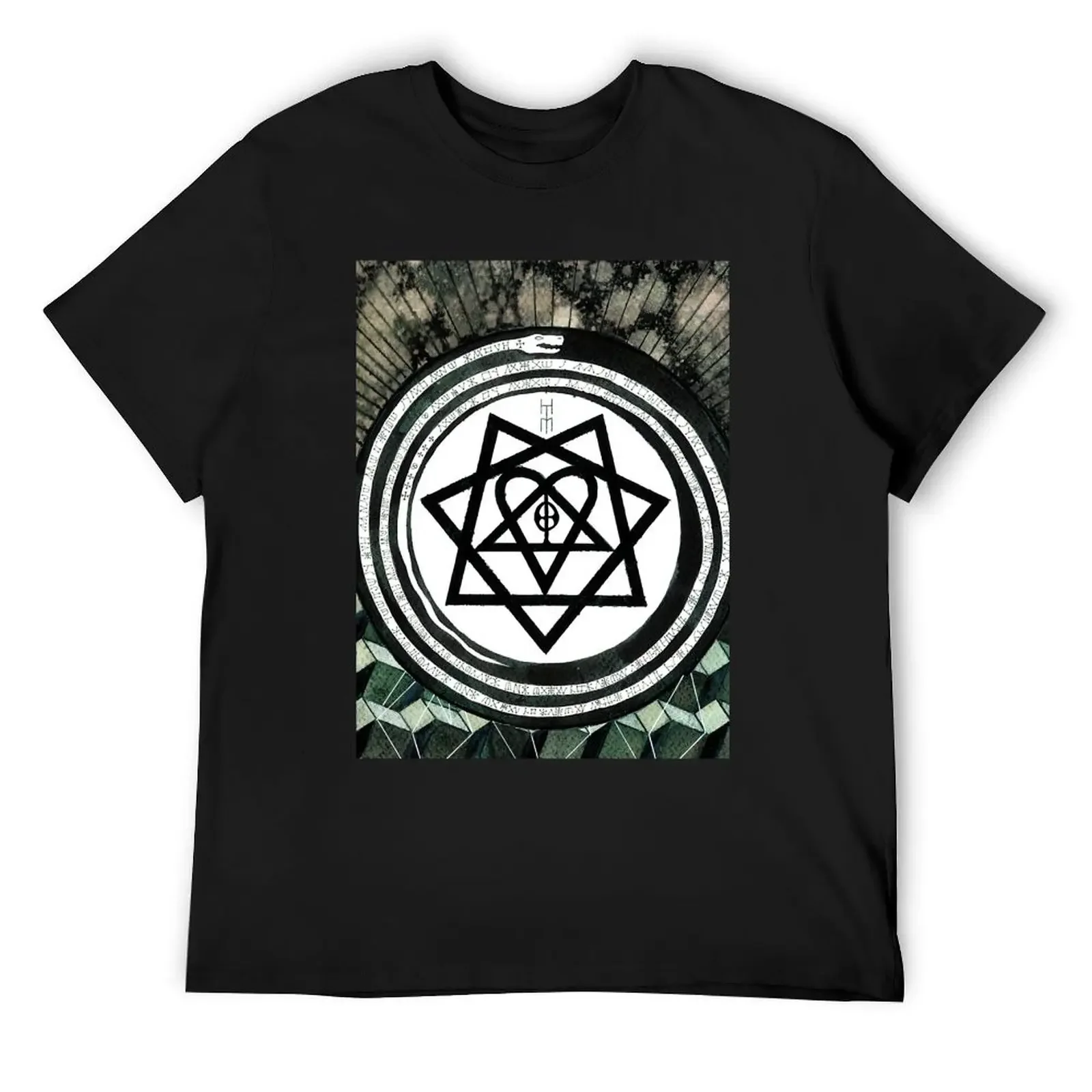 Endowed Mige Sparkling Strong Him Band Tears On Tape Album Cover Ville Valo Heartagram Retro T-Shirt