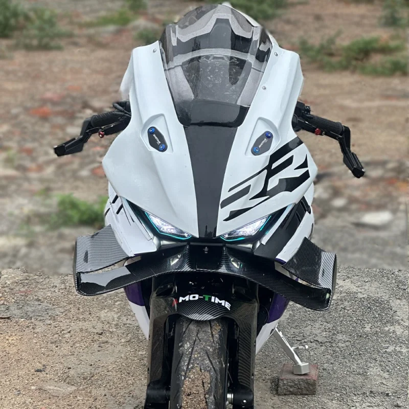 CFMOTO 675SR-R 675 SR-R의 경쟁력 있는 하단 립 스포일러 대형 전면 립 무손상 직선형 측면 엣지 스포일러 수정 썸네일 5