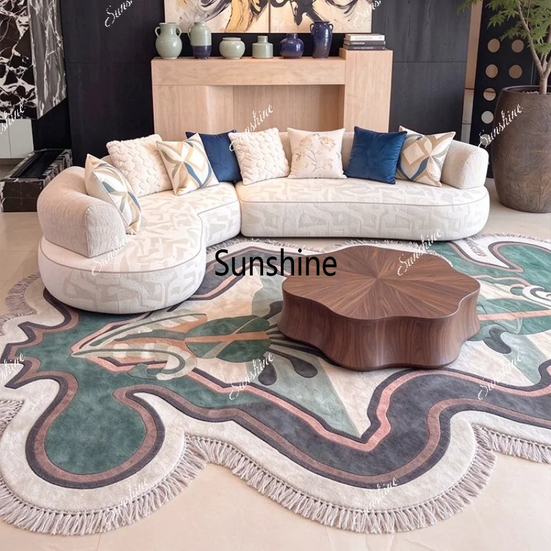 Living room Italian modern minimalist module special-shaped combination curved corner fabric sofa