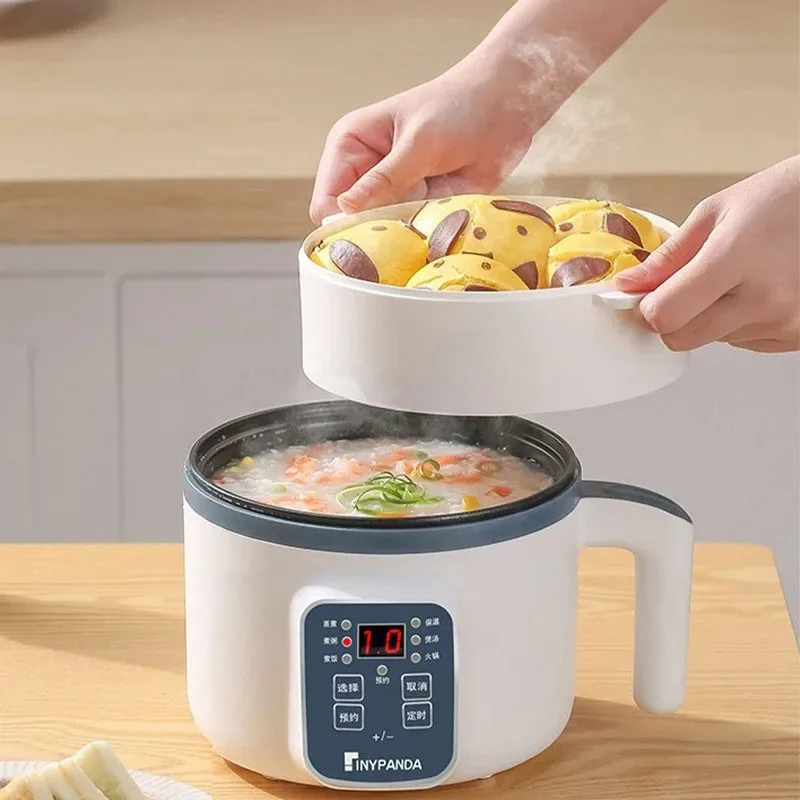 Mini Electric Rice Cooker Single Double Layer Intelligent Automatic Home Kitchen Cooker 1-2 People MultiCooker Steamed Rice Pot