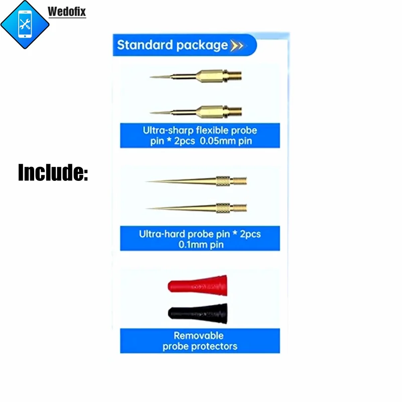 JCID ZF005 قلم اختبار متعدد فائق الدقة مع طرف إبرة 0.05 مم للكشف عن الهاتف المحمول للإلكترونيات