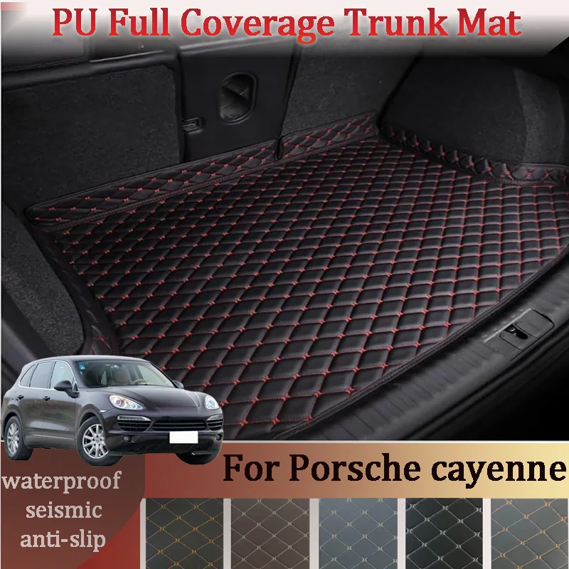 Customized Car High Edge Trunk mat For Porsche cayenne 2011-2017 Car XPE Leather Waterproof Carpet mat Car Accessory Interior