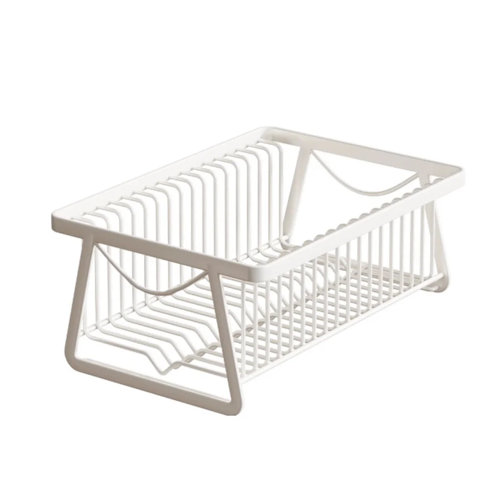 

Подставка для посуды с поддоном, 33,5*23*14 см, белая, органайзер для хранения на кухне, для тарелок, аксессуары для кухонного хранения