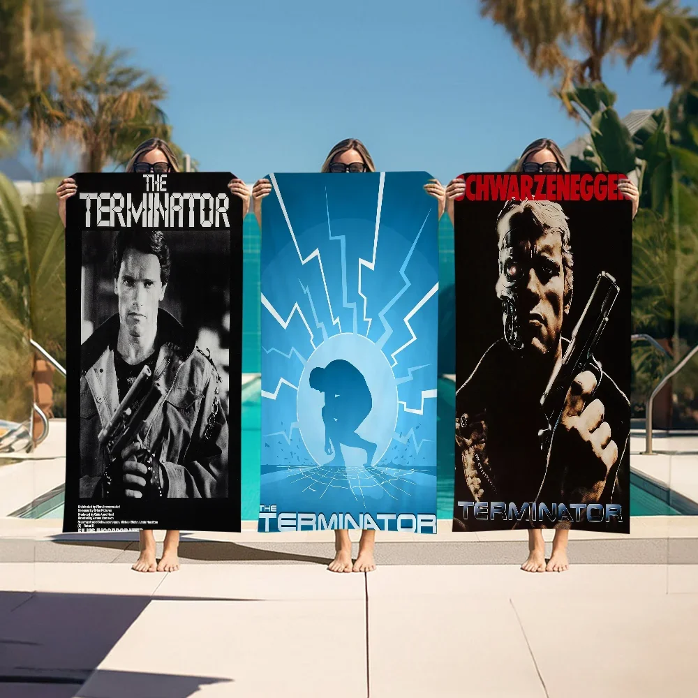 The Terminator Science fiction Movie Microfiber Beach Towel Absorbent Quick dry Soft Yoga Swimming Mountain Climbing Towel