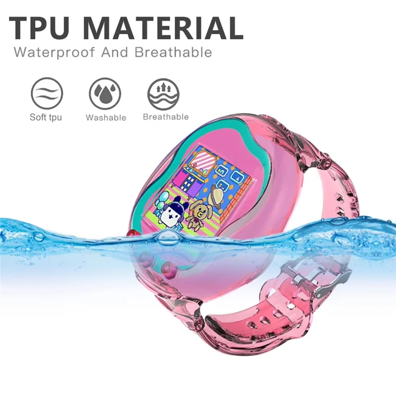 ABSQ-حزام المعصم لـ Tamagotchi Uni معصمه للصدمات المضادة للسقوط قابل للغسل الفرقة الحيوانات الأليفة الافتراضية للأطفال في سن المراهقة التفاعل