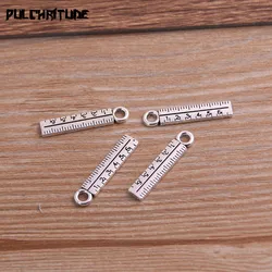 30pcs 5*24mm Metal Zinc Alloy Ruler Charms Fit Jewelry School Supplies Pendant Charms Makings