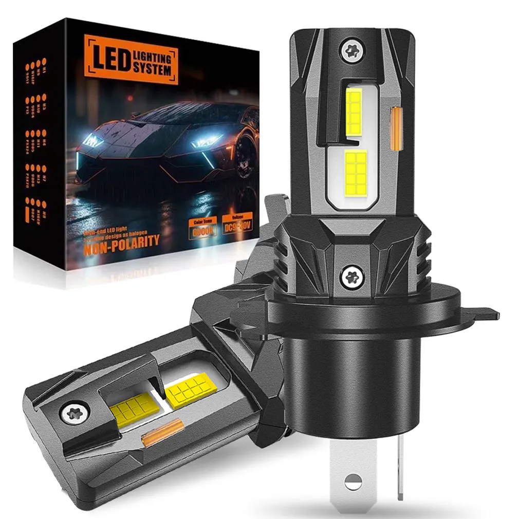 

30000LM H4 LED Headlights Bulbs Canbus H4 9003 HB2 Lamp Motorcycle Car Light 32pcs CSP Chips Turbo Led Diode Lamp Auto 6500K 12V