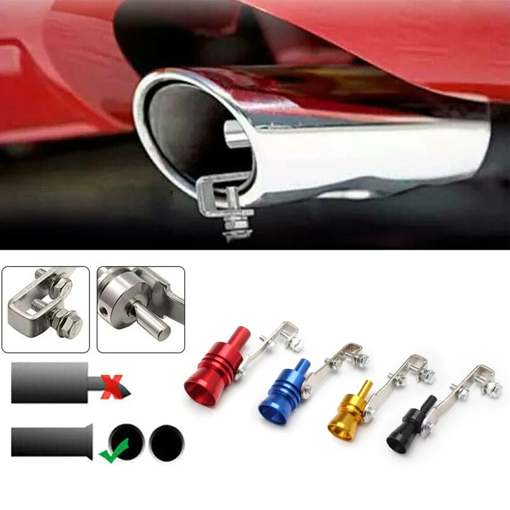 Hot sale 1PC Simulator Whistler UniversalExhaust Fake Turbo Whistle Pipe Sound Muffler Blow Off Car Styling Tunning S/M/L/XL