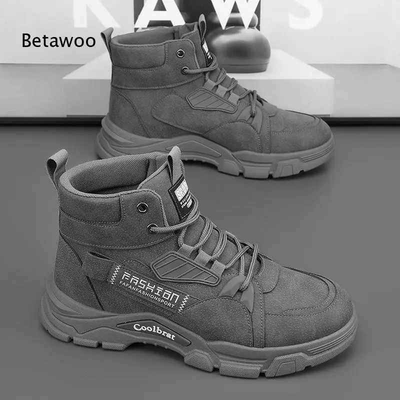 Neutral-Tone Non-Slip Wear-Resistant Outdoor-Ready Hiking Casual Boots