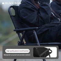 Naturehike BLACKDOG Folding Double Chair Outdoor 600D Oxford Cloth Wear resistant Camping Picnic Backrest Armchair Portable