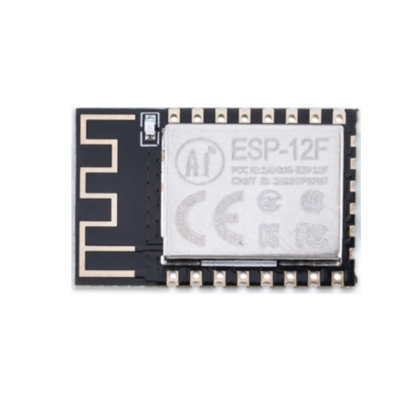 Esp-12F Ai-Thinker Classic Packaged Module Based on the Esp8266 Chip, Has Passed Multiple Certification Tests Smd-22 Wifi Module Esp8266 -90Dbm Wi-Fi Ieee 802.11B/G/N Protocol Uart/Gpio/Adc/Pwm/Spi/I2C