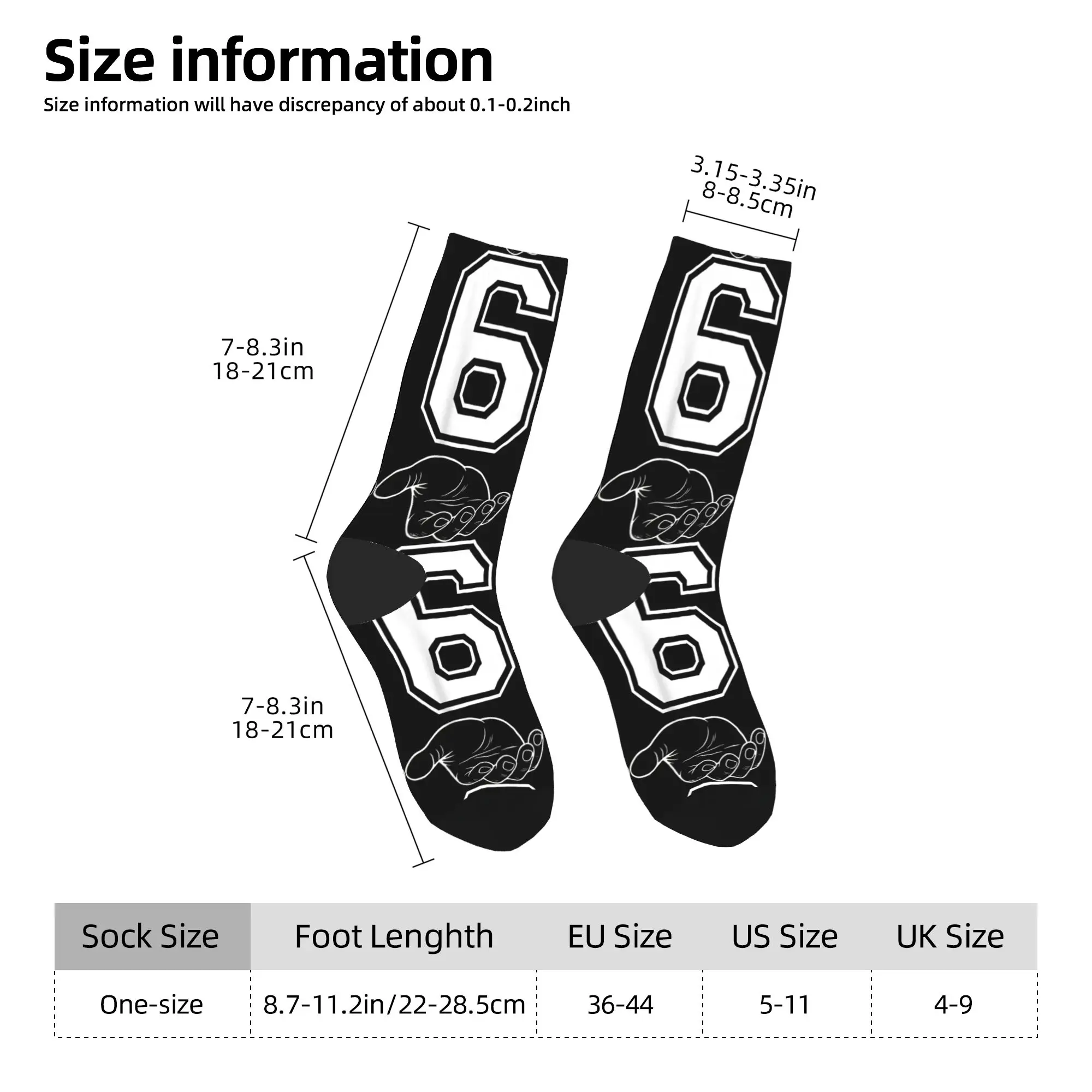 الرجال الجوارب مضحك 67 ميمي زي ستة سبعة هالوين الجنرال Z جوارب الخريف القوطية جودة الجوارب المطبوعة في الهواء الطلق عدم الانزلاق الجوارب