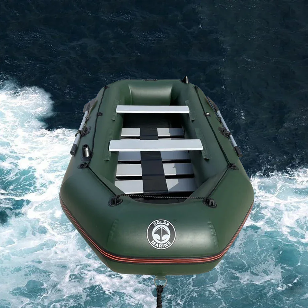 Factory Price 10.8ft Inflatable Boat 0.7mm PVC Fishing Kayak Rowing Canoe Dinghy Raft With Free Accessories
