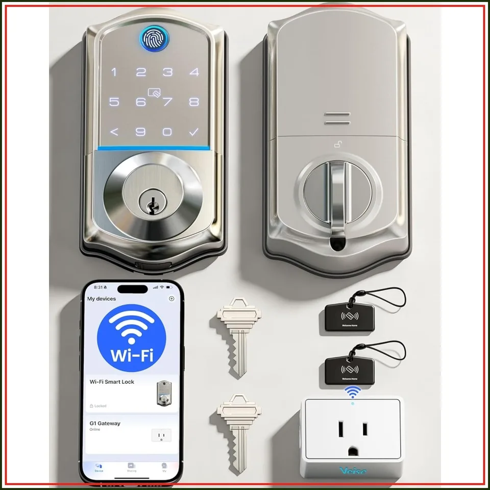 WiFi Keyless Entry Smart Door Lock with Voice Control