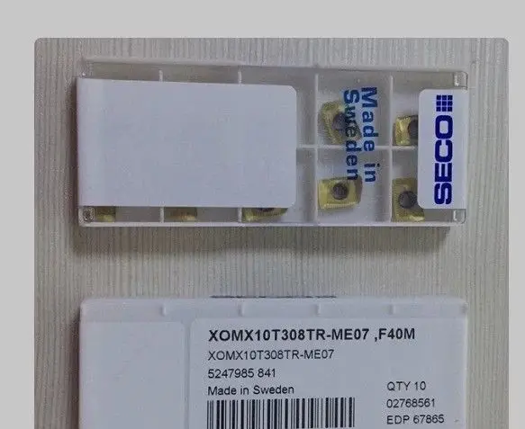 

Hard alloy cutting blades XOMX10T308TR-M09,MP3000