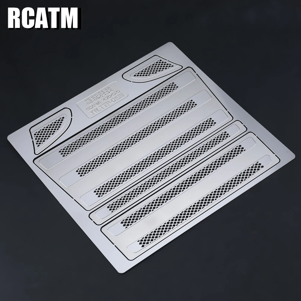 

Metal Intake Cover Middle Net For 1/14 RC Truck Tamiya Scania R620 56323 56327 MAN Upgrade Accessories