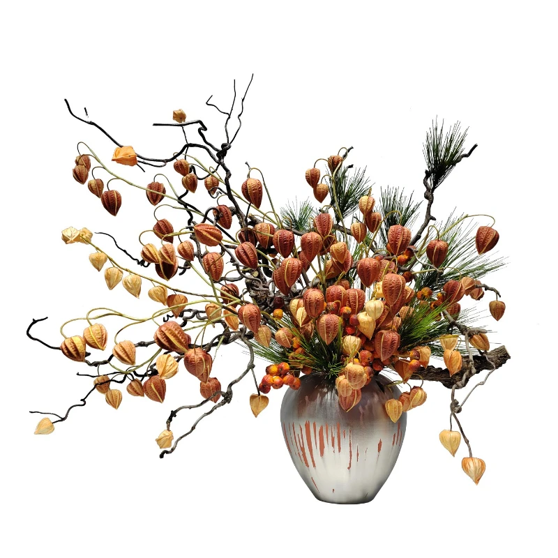 

New Chinese-style simulated flower living room decoration process ornament