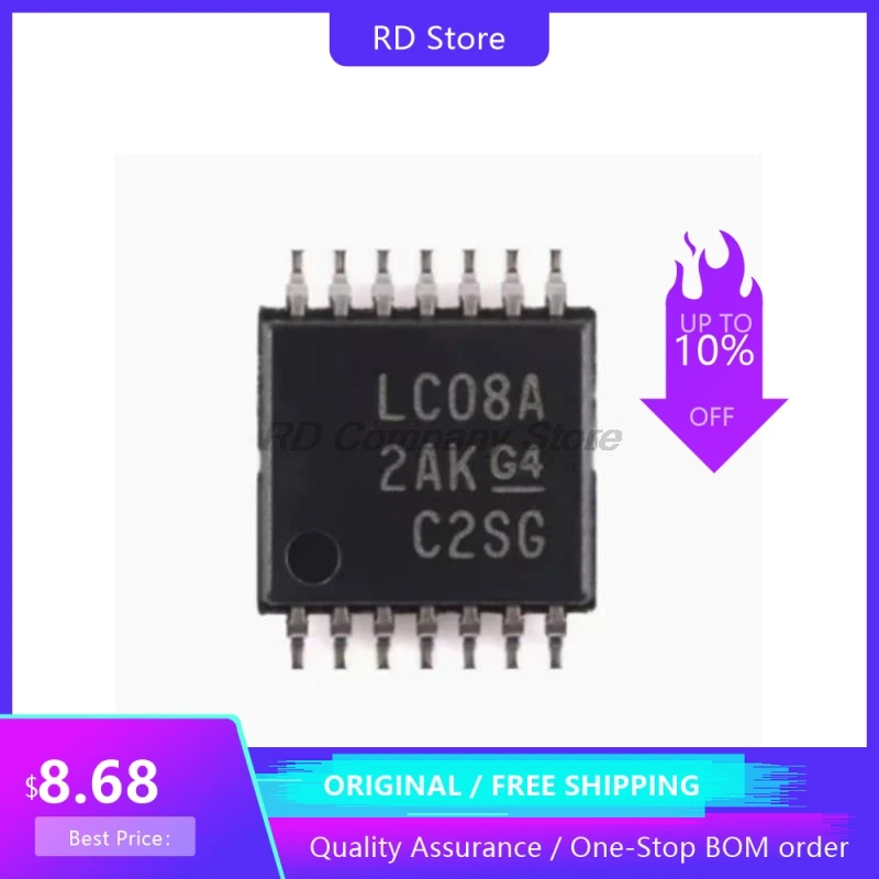 

10PCS SN74LVC08APWR TSSOP-14 positive and gate chips New Original In stock Free Shipping