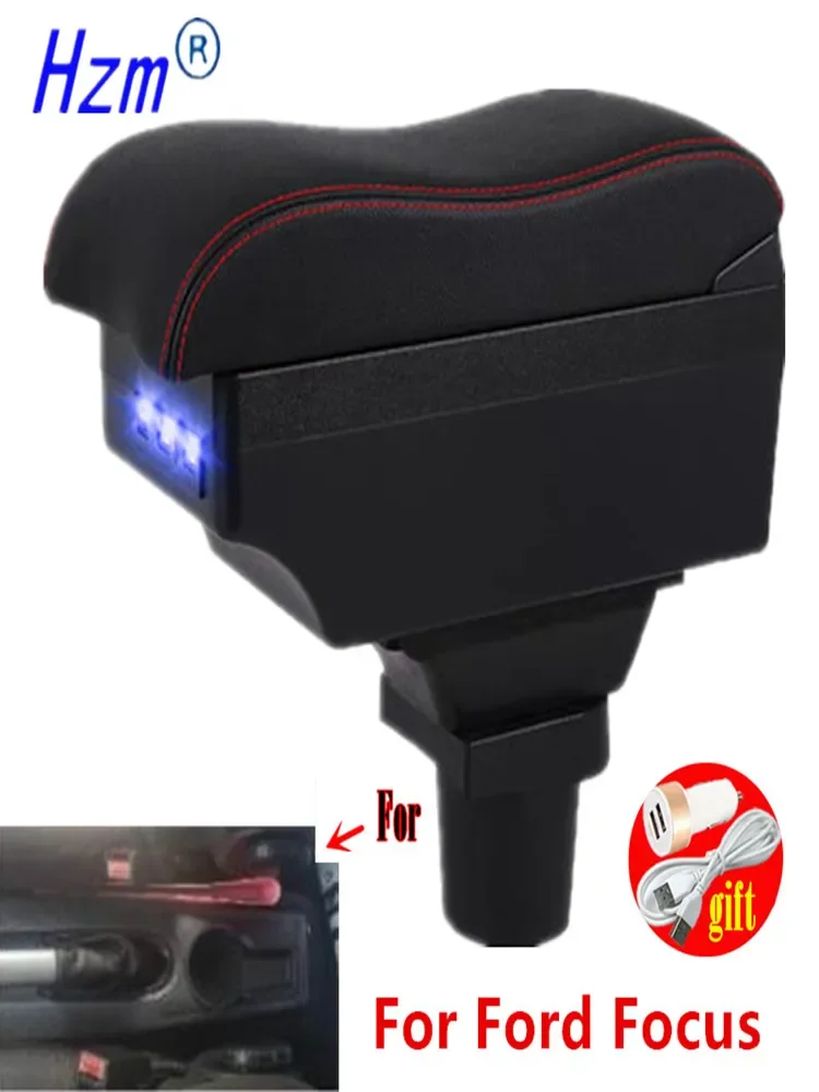 Für Ford Focus MK1 Armlehnenbox für Ford Focus Auto-Armlehnenbox Mittelkonsole Aufbewahrungsbox Innenraum-Spezialzubehör Auto-Zubehör
