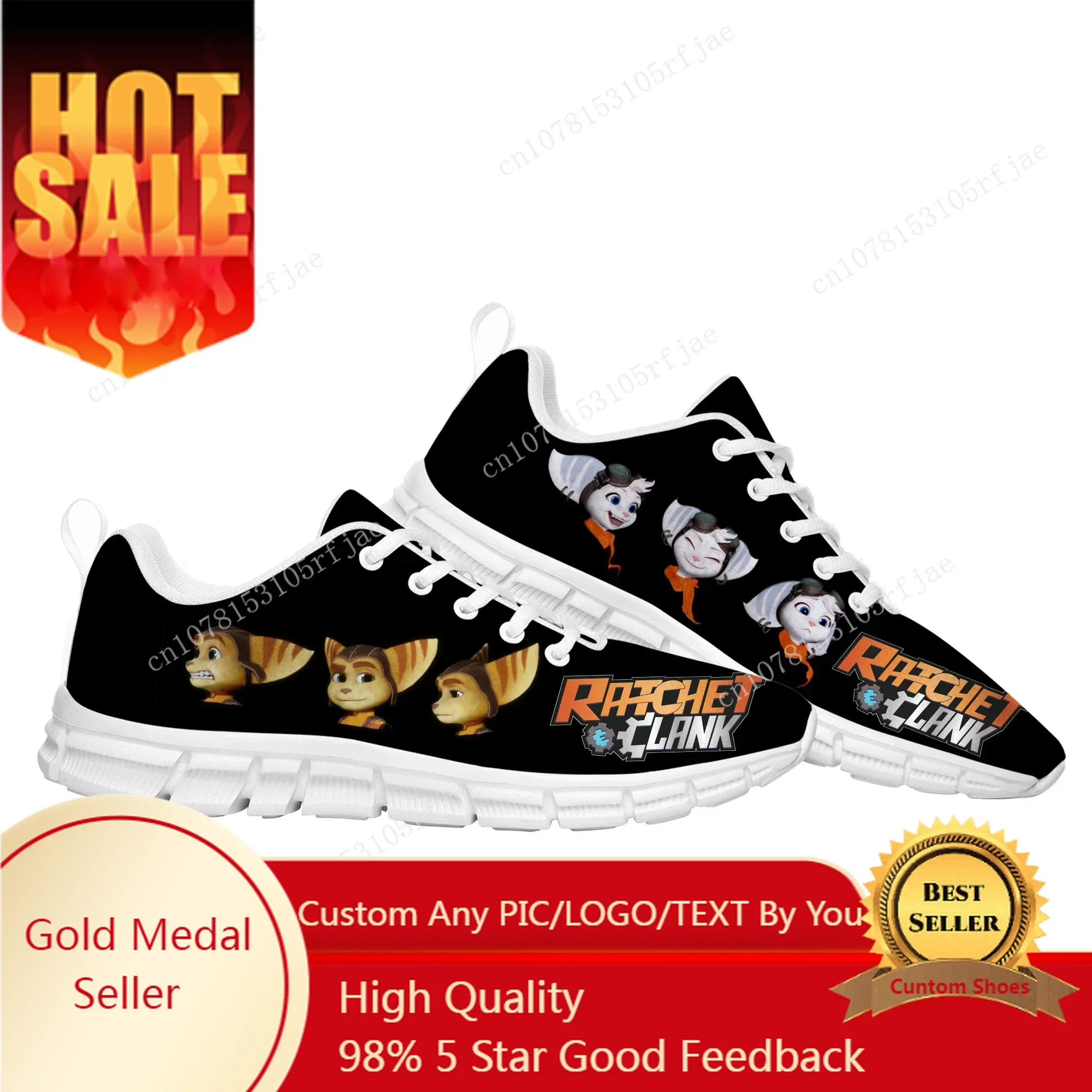Ratchet & Clank Rift Apart Sports Custom Shoes Cartoon Game Mens Womens Teenager Sneaker Tailor Made Couple Built Shoes