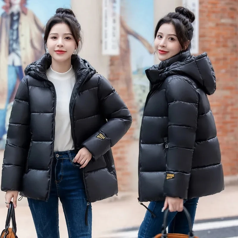 

Large Size Winter Jackets Womens Clothing 2023 New Fashion Parka Hooded Warm Women's Jackets Coats Loose Thicken Short Outerwear