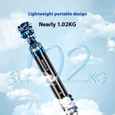 . Benro Bluebird  CB259AFK CB259CFK Carbon Fiber Video Tripod Kit with Fluid Head Twist max load 4.5kg