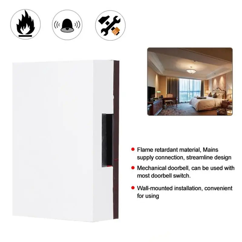 【THANKSGIVING DAY】4X 220V Wired Doorbell Manual Ding Dong Bell Chime For Home Access Control System Timbre Puerta Casa Smart Doo