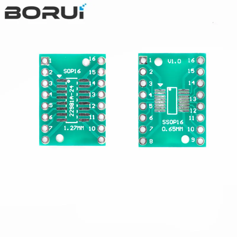 10PCS TSSOP16 SSOP16 SOP-16 SOP16 zu DIP16 Transfer Board DIP Pin Board Pitch Adapter PCB