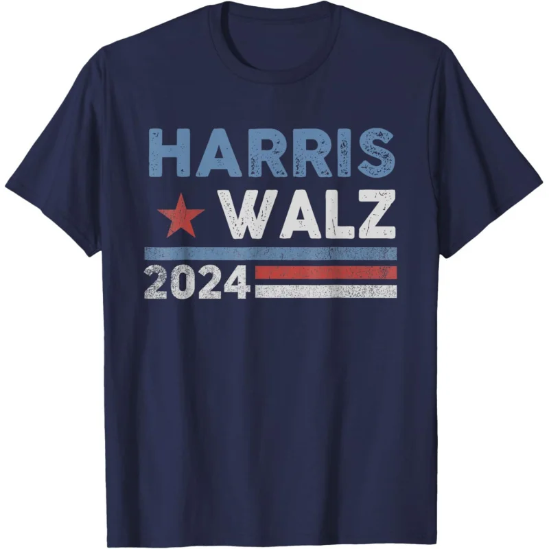 

Harris Walz 2024 T-Shirt Adult Men's and Women's Loose T-shirt