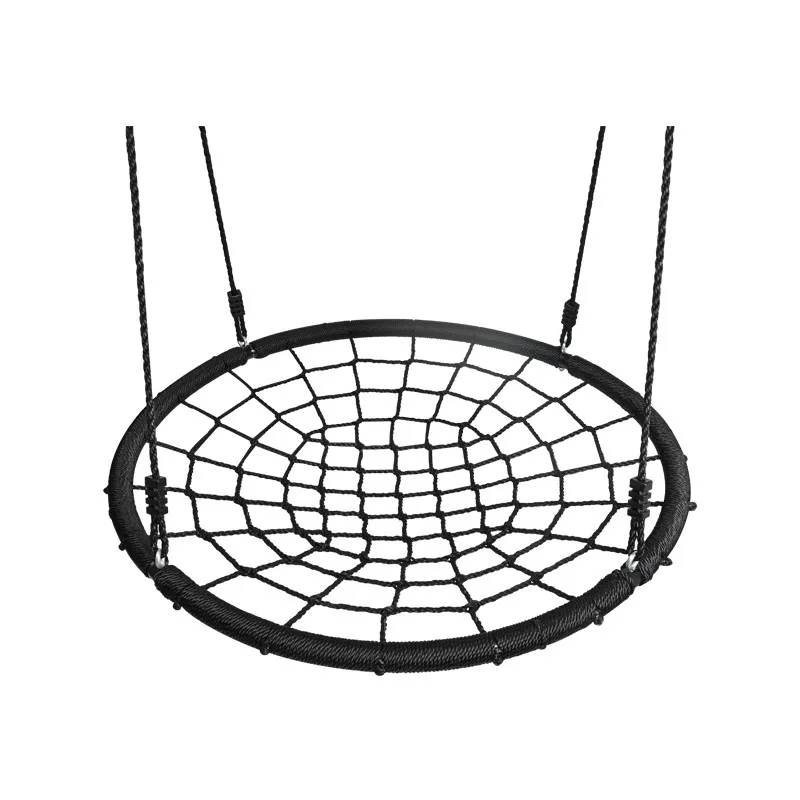 Crianças redondo ninho balanço interior e exterior cabide net corda stut balanço brinquedos do bebê diversão ao ar livre & esportes brinquedo balanços
