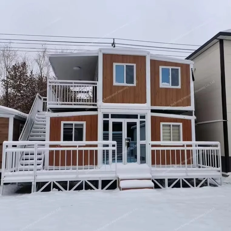 منزل حاوية فيلا محمول منخفض التكلفة، تجميع سريع، سكني قابل للتوسيع، قابل للطي، هيكل فولاذي متين #1