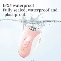 Kemei Women Epilator Electric Hair Removal Facial Body Lady Bikini Legs Arms Armpit Hair Remover Underarms Rechargeable 5