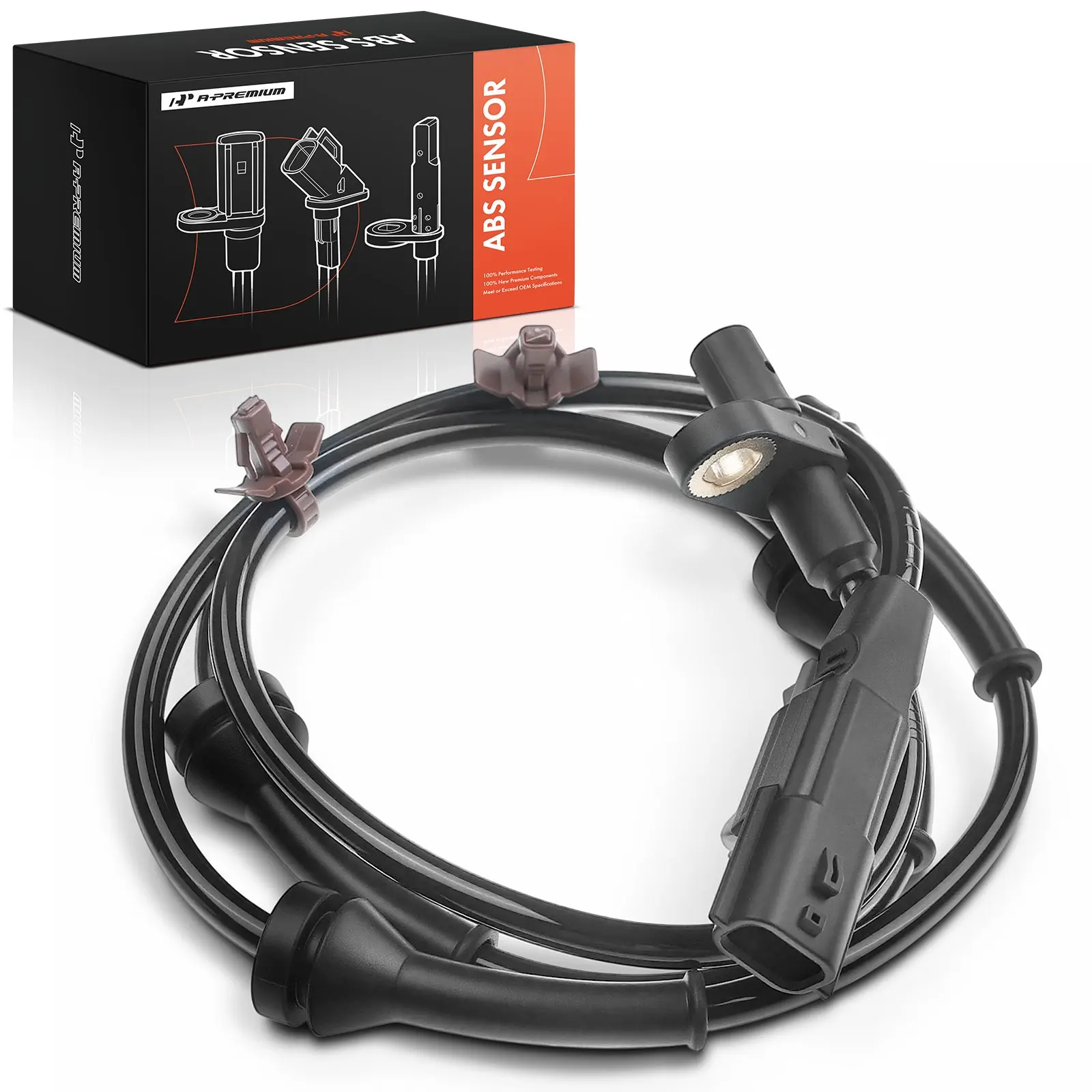A-Premium Rear Driver or Passenger Side ABS Wheel Speed Sensor for Nissan Rogue 2014-2017 Rogue Select 2015