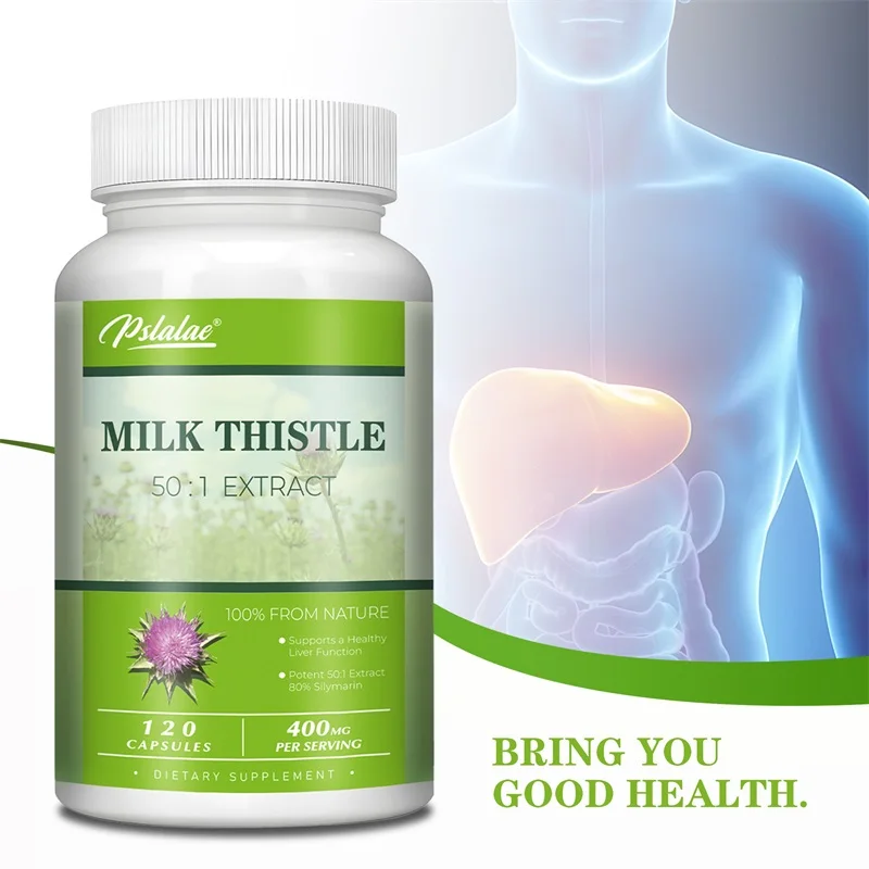 

Milk Thistle - Liver Detoxification and Cleansing Repair, Healthy Liver Function, Immune Support