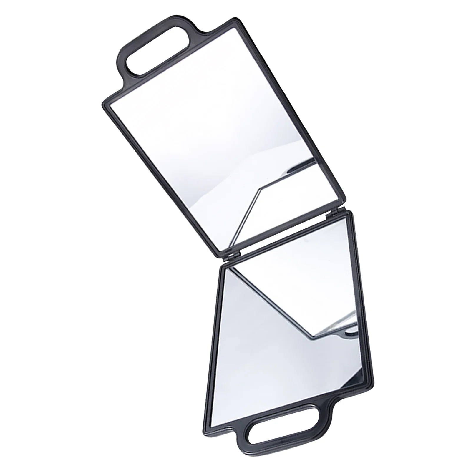 

Double-Sided Folding Hairdresser Mirror Professional Salon Back View Tool Portable Compact Styling Rear View Mirror