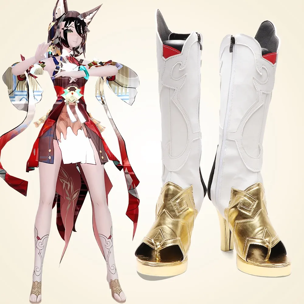 Sapatos de cosplay de Star Rail Tingyun, Aksesori, Dibuat, Pesanan, Halloween Game