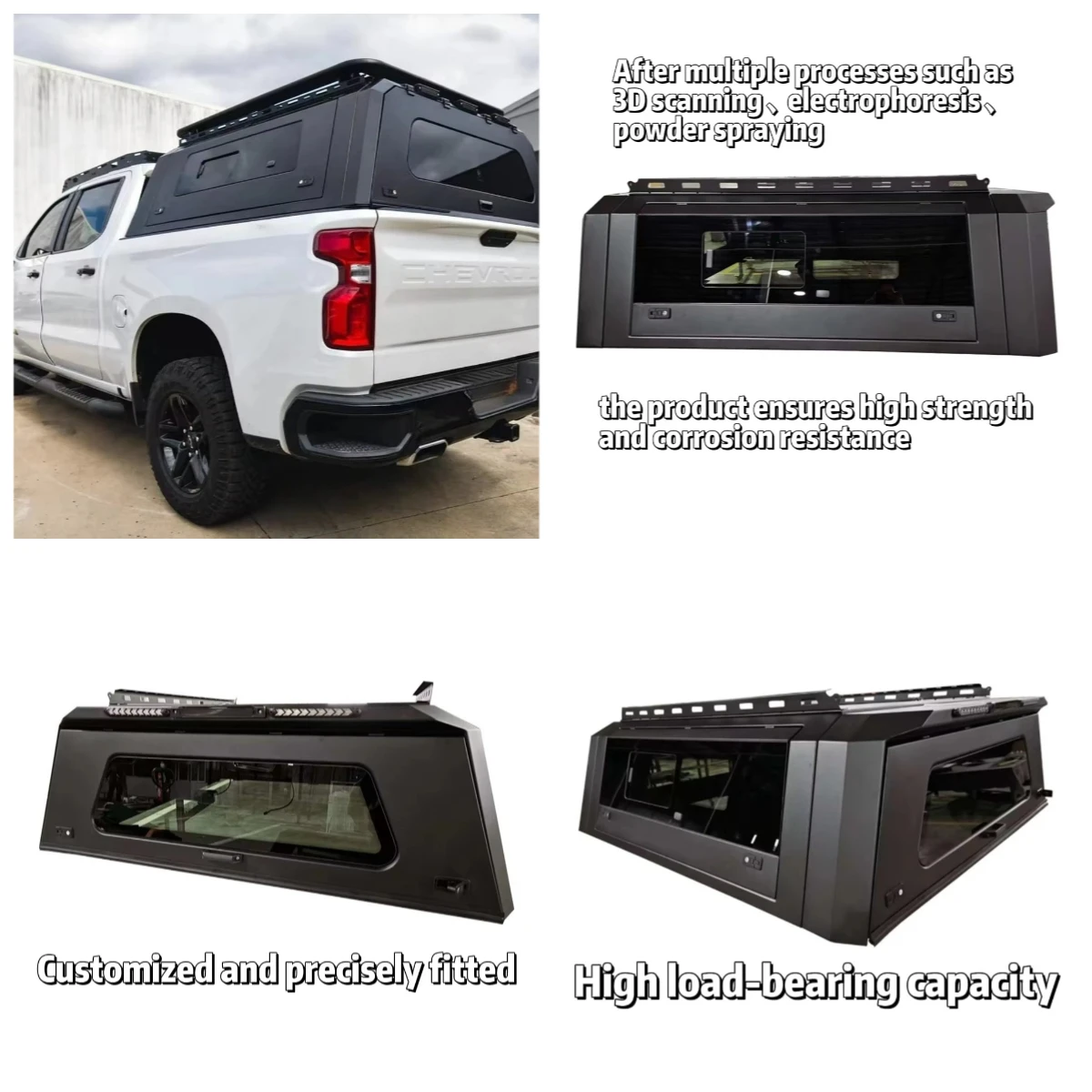 

STLF Custom Aluminum Tonneau Cover For Toyotas LC79 Pickup - High-Quality Hard Truck Topper, Waterproof Canopy