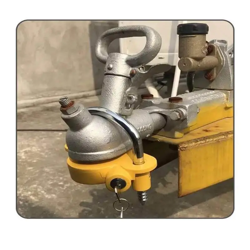 1 مجموعة 2-5/16 بوصة قابل للتعديل مكافحة سرقة مقرنة قفل الثقيلة وصلة مقطورة قفل U-شكل الكرة الأمن لاستقبال السحب