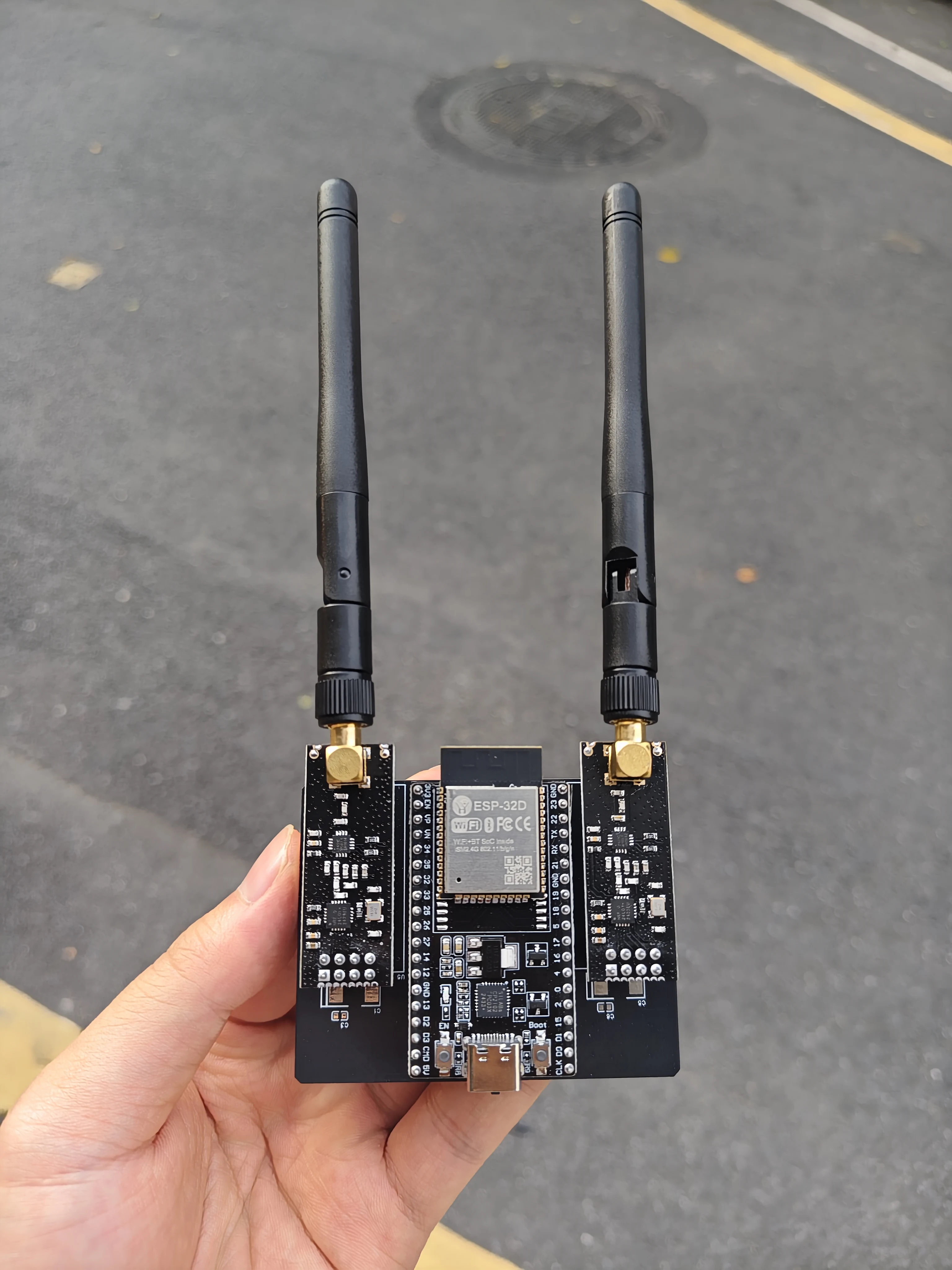 Módulo ESP32 + NRF24L01 PA LNA de 2.4GHz para Flipper Zero, Antena Mejorada, Protocolo de Comunicación de Modo Dual Bluetooth Wi-Fi