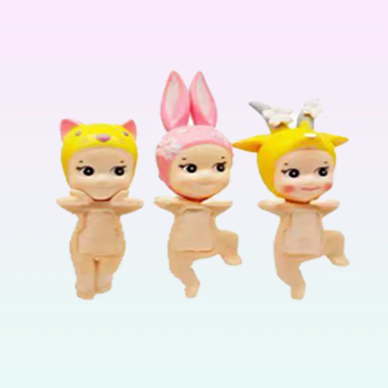 Nova venda quente festa anjo caixa cega flor de cerejeira série anime figuras ornamentos bonecas fãs crianças presente aleatório