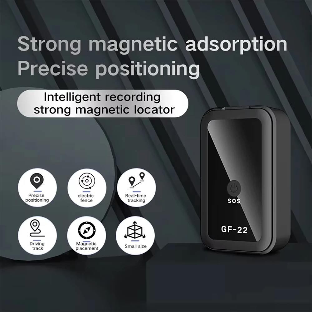 GF22 Mini Car Tracker Real Time Magnetic GPS Device Anti-Loss Location Tractor Precise SlM Message Positioner SOS Alarm Device