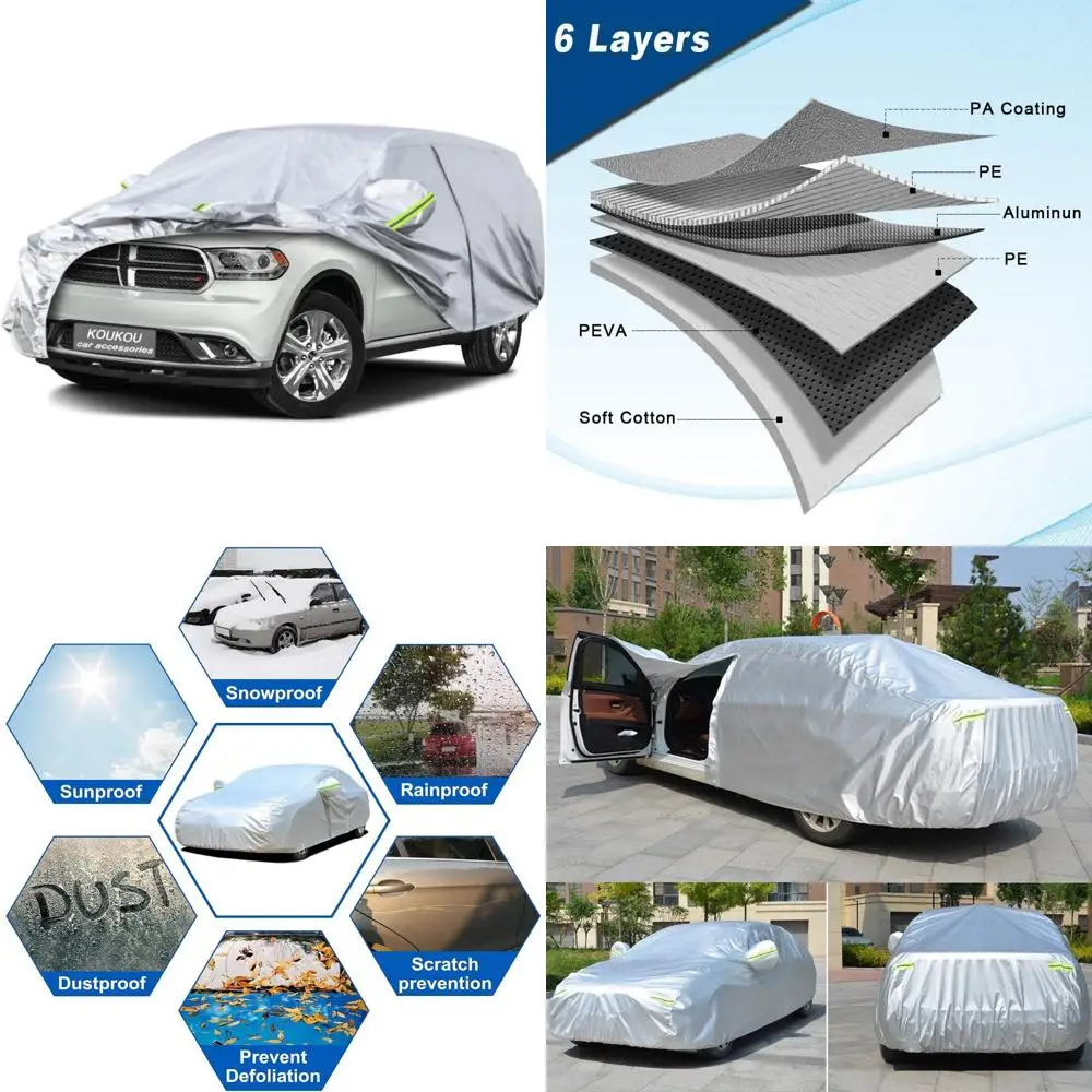 

Автомобильный чехол Dodge Durango на заказ, водонепроницаемая всепогодная защита для наружного использования, долговечный автомобильный чехол 1998-2025 гг.