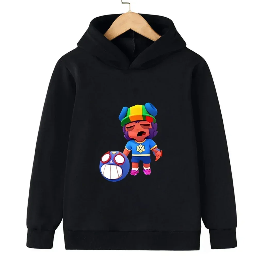 New Autumn Boy Girl Kid Hooded Hoodies Children Clothing 2-12 Y Funny Hot Game Print Panic Fighting Baby Sweatshirt Pullover Top