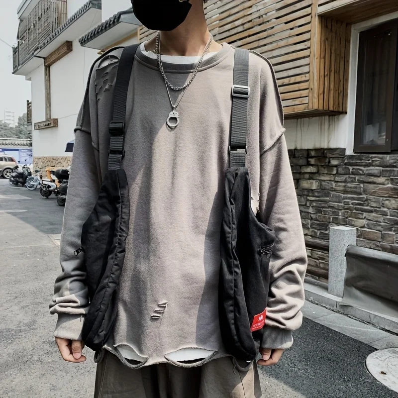 حقيبة عمل متعددة الوظائف على شكل سترة، طراز أمريكي عتيق، سعة كبيرة، نايلون بدون أكمام