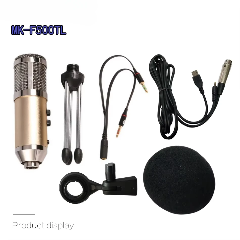 condenser microphone bm 800 MK-F500TL echo cancellation microphone, mobile phone condenser microphone for iphone and Android