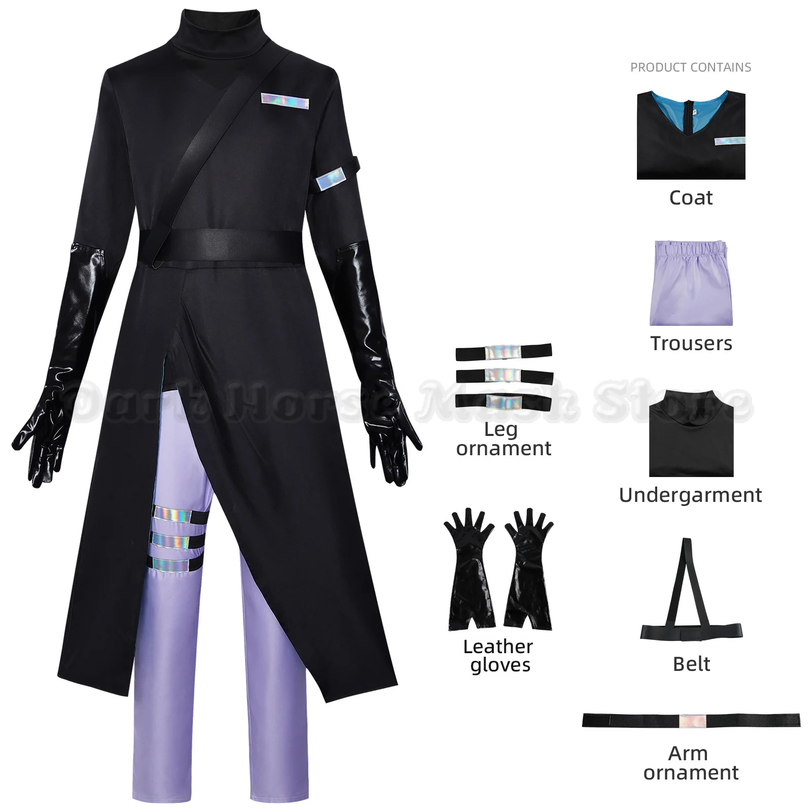 Game Alien Stage Ivan Till Cosplay-Kostüm, Jacquard-Stoff, Anime, chinesischer Stil, Uniform, Halloween-Karnevalskostüm für Damen