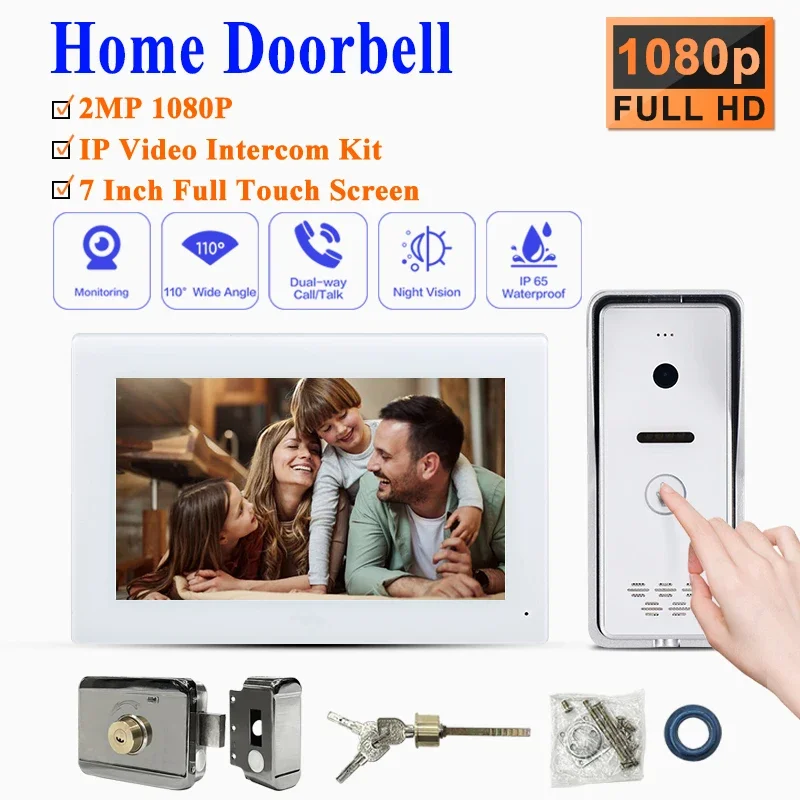 

Multi-apartments smart home Camera Doorbell IP Night Vision Tuya Smart App Support Building Video Door Phone Intercom System